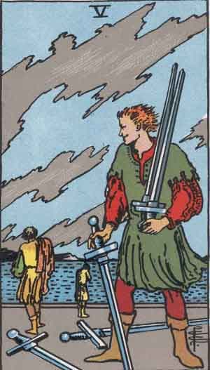 Five of Swords tarot card meaning
