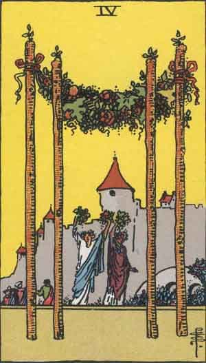 Four of Wands tarot card meaning