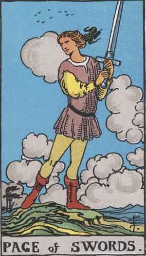 Page of Swords tarot card meaning