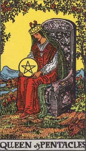 Queen of Pentacles tarot card meaning