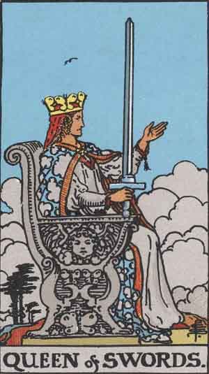 Queen of Swords tarot card meaning