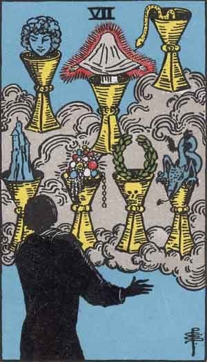 Seven of Cups tarot card meaning