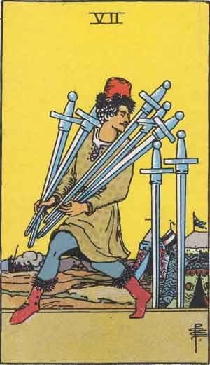 Seven of Swords tarot card meaning