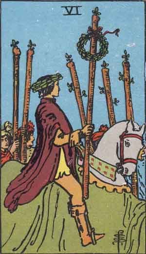 Six of Wands tarot card meaning