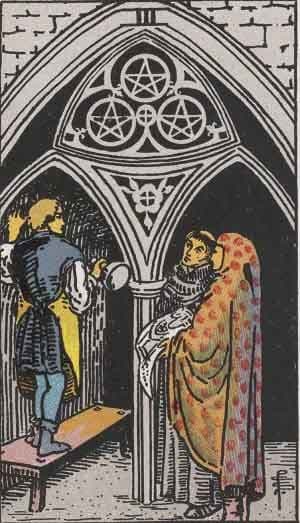 Three of Pentacles tarot card meaning