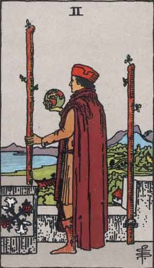Two of Wands tarot card meaning